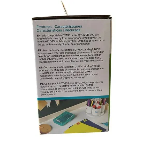 Dymo Letratag 200B Bluetooth Portable Label Maker New in Box - Picture 5 of 6